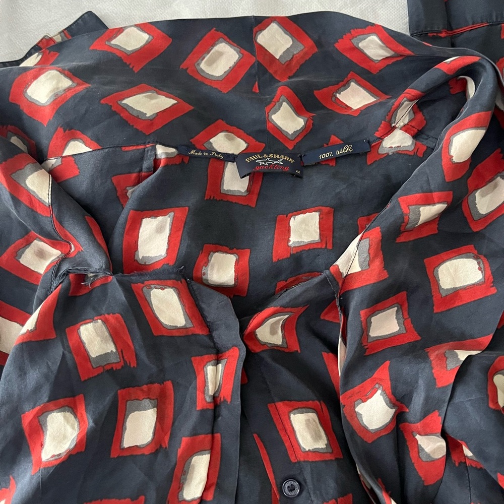 Paul and Shark 100% Silk Blouse Stylish